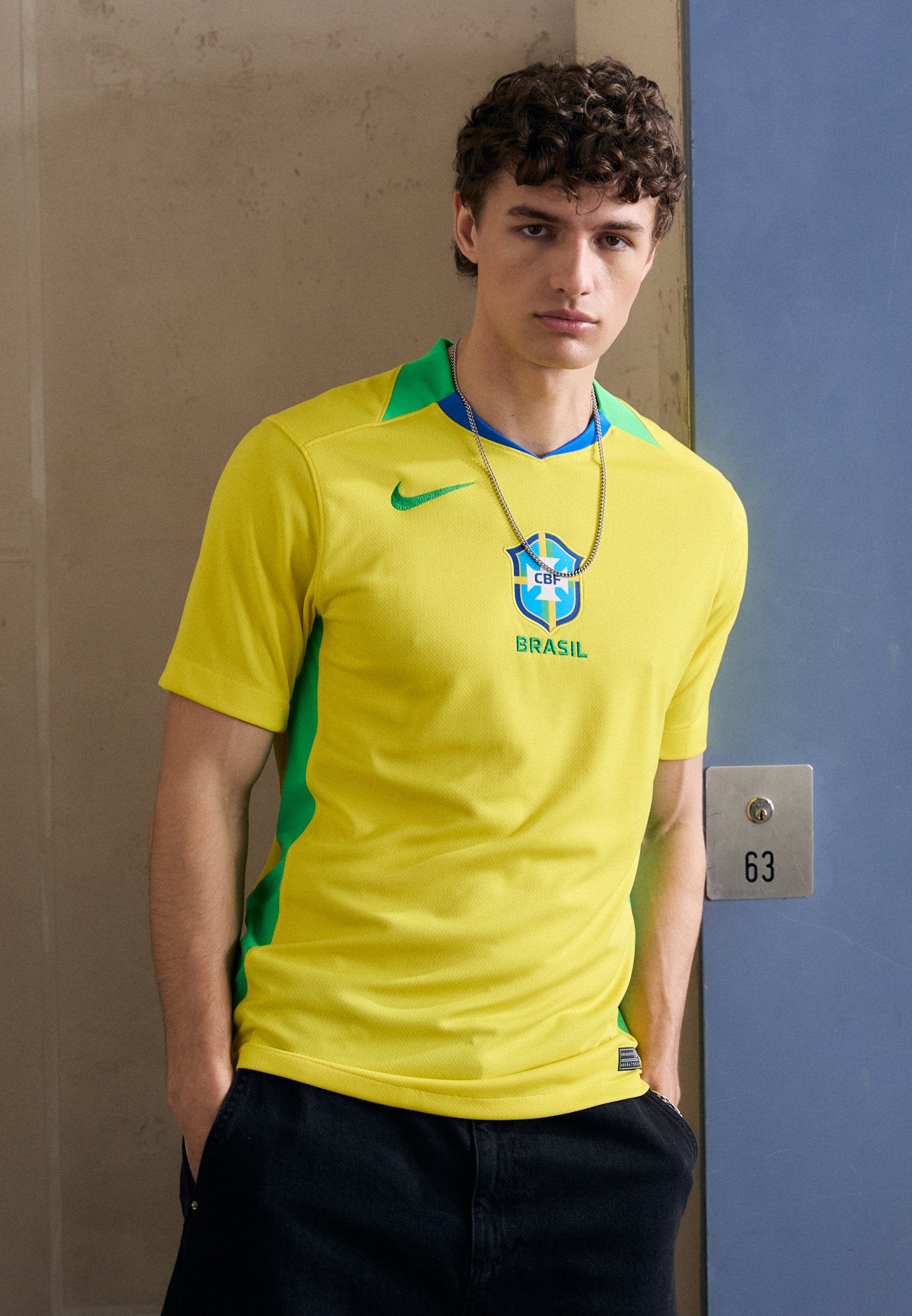 BRASIL CBF NIKE DF STADIUM SHORT
SLEEVES HOME - T-shirt de sport