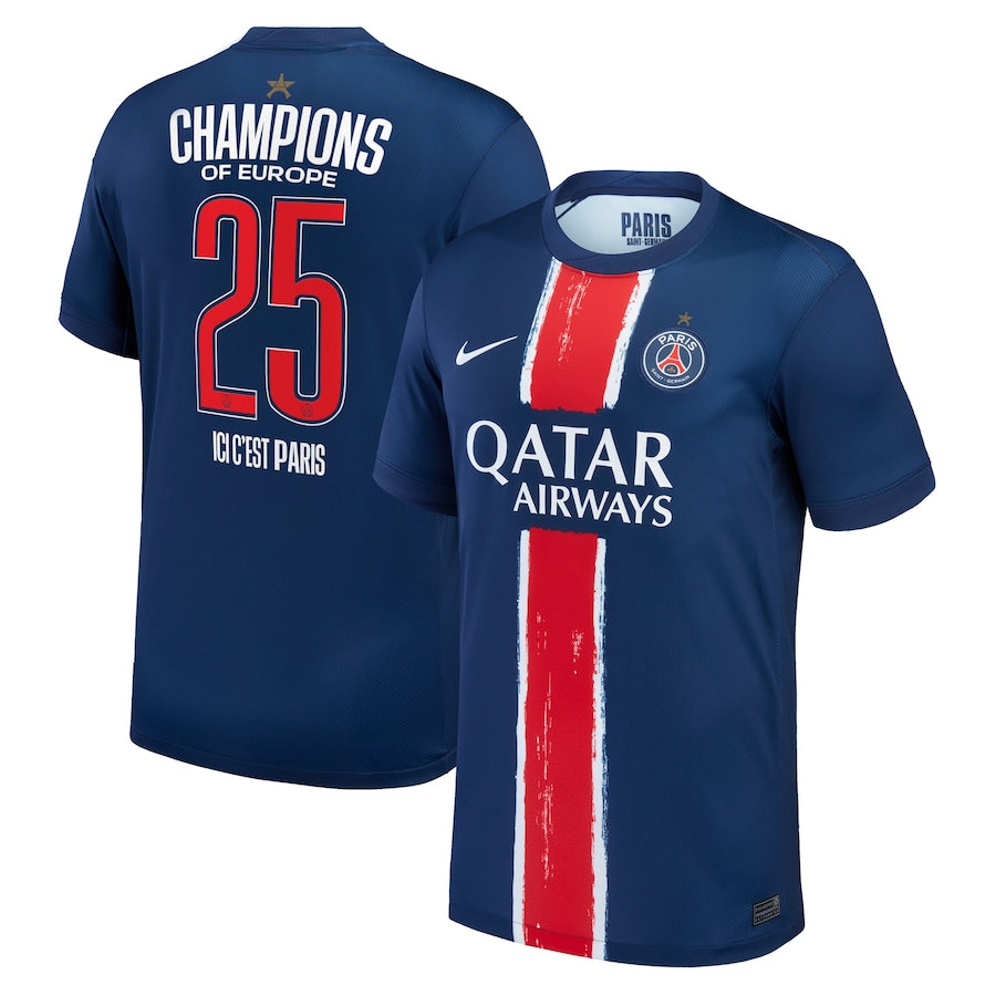 Maillot Collector Domicile Stadium PSG 24/25 - Champions of Europe 2025